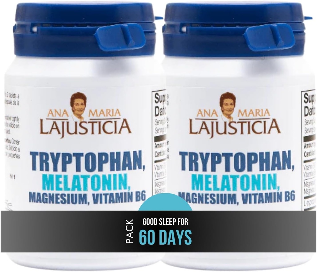 ANA MARIA LAJUSTICIA TRYPTOPHAN, MELATONIIN, magneesium, vitamiin B6-60TABS (2)