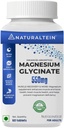 Magnesio Glycinate Supplemento - 60 Compresse x 121 mg Magnesio Elementale, 555 mg Una volta Quotidiano Donne Bisglicinato Pure Chelato per Buona Salute e Sonno - Testato e Fiduciato per Metalli pesanti