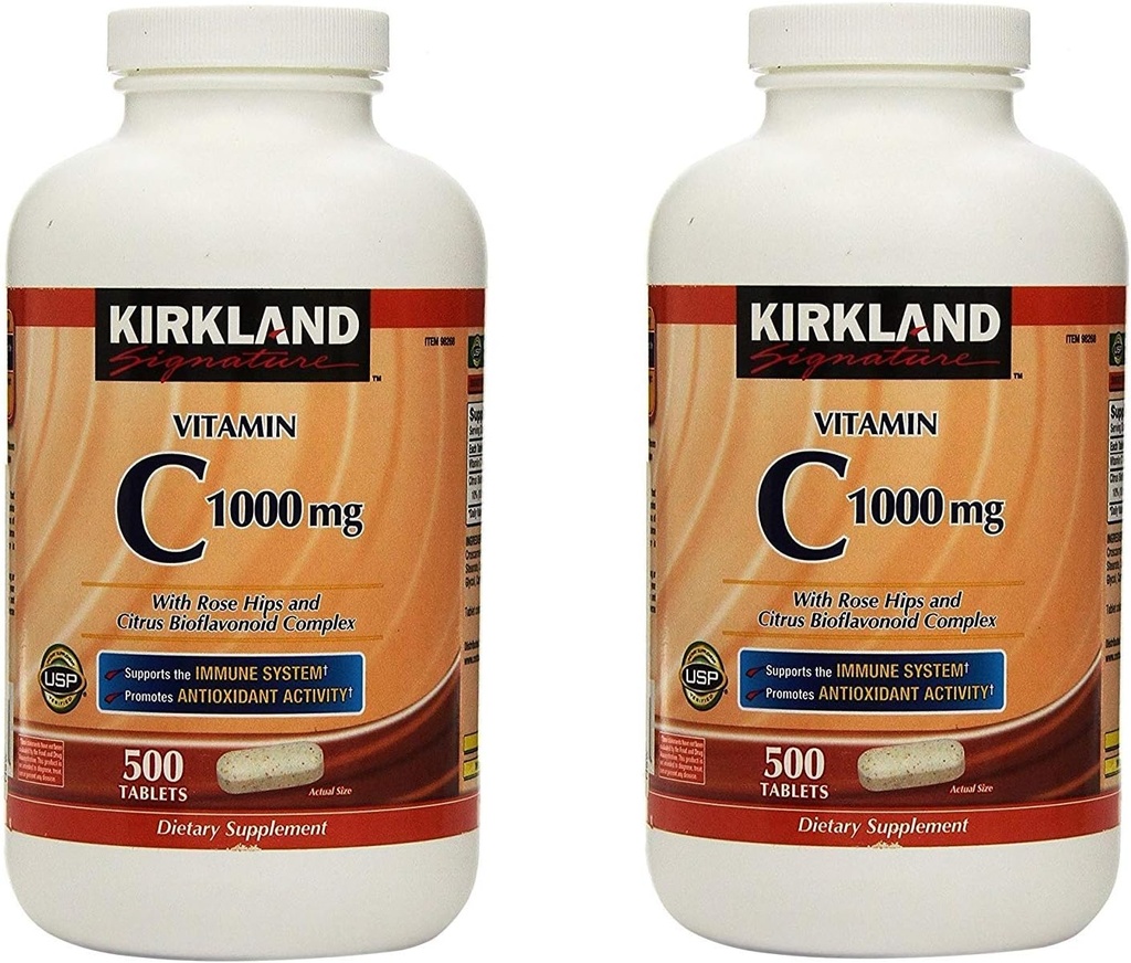 Kirklanda Vitamina C amb Rose Hips i Citrus Bioflavonoide complex (1000; mg)