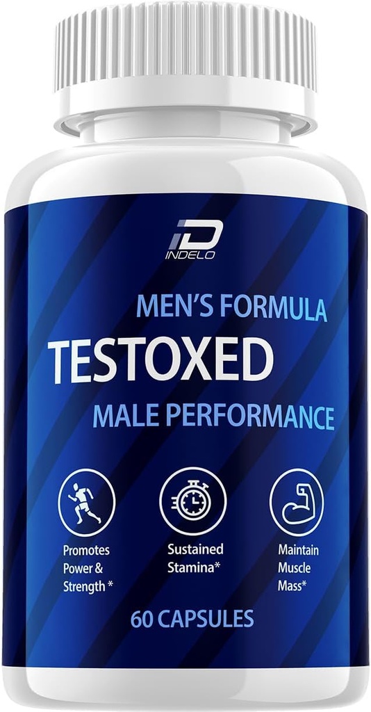 Testoxed Capsules Supplement, Testoxed Advanced Men Wellness Support, Oficjalne Testoxed maksymalnej mocy energii wydajności, Testoxed Premium Dietetyczne Recenzje Formuły (1 Pack - 60 Kapsułki)
