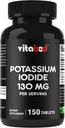 Kálium-jodid étrend-kiegészítés 130 mg / adag - 150 tabletta (1 üveg) - Exp 05 / 2030
