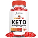 Ignite Keto ACV Gummies Advanced 1000MG Ignite Keto Gummies Formula Apple Cider Vinegar Formulated with Pomegranate Beet Juice Powder B12 Vegan Non GMO 60 Gummys