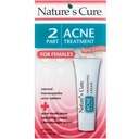 Nature's Cure 2 Part Acne Treatment for Females 60 tablets 1 oz Cream (Pack of 7)