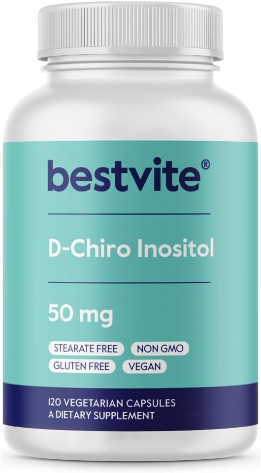 BESTVITE D-Chiro Inositol (120 capsule vegetariane) - No Stearates - Vegan - Non OGM - Gluten Free