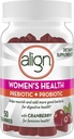 Allineare le donne Prebiotici Integratore Probiotico Gummies, Mirtillo 50 Ct
