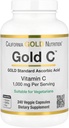 California Gold Nutrition C USP Título Vitamina C Suplemento - Apoio inmune e benestar estacional - Vegetarian Friendly - Gluten Free, Non-GMO - 1000 mg - 240 cápsulas Veggie