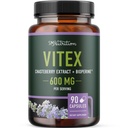 Vitex Chasteberry Supplement 600mg | Agnus Castus for Women's Hormone Balance, Menopause, Menstrual Regularity & Hormonal Acne* | Certified Gluten-Free, Vegetarian | 90 Capsules, 3-Month Supply