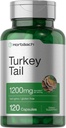 Horbäach Turquía Tail Mushroom Capsules | 1200mg | 120 Conde | Non-GMO e Gluten Free Extract