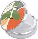 Nipichsha Pill Box, Small Pill Case for Purse & Pocket, Cute Travel Medicine Organizer, Portable Medicine Container Holder to Holding Vitamins, Medication, Fish Oil & Supplement, Tropical Plants