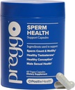 O Positiv Preggo Health Speroice Capsole for Men - OBGYN-Formed for upd sperm Count & Motototy with Tongkat Ali, NAC, Alpha Lipoic Adlies – Mal Reccessive, 60 เคานต์ (Pack of 1)