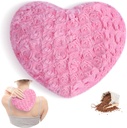 Atsuwell Microwave va fer el moll, Multisumi Warm Moist Heat Pillow, Fuffy Microwavable Heat Paad for Cramps, parsecs, Neck Moist Heat  Comprimeix per a la pressió del Musucle i la relaxació, Rosa