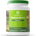Fantastisk gräs grön superfood energi: Super Greens Powder & Plant Based koffein med grönt te, Beet Root Powder & Flax Seed, Lemon Lime, 100 portioner (Packaging May Vary)
