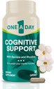 One A Day Cognitive Supplement - Brain Supplement to Supplement to Supplement Cognitive Performance for Men and Women with Bacopa. Zawiera również Rhodiola, & Święty Basil, 30 Kapsułki (Opakowanie może Vary)