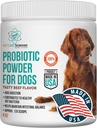 Aprox 120 Serviri de caine Powder Probiotic - Probiotice si enzime digestive Supliment si Dog suport digestiv - Made in USA