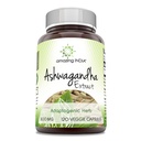Amazing India Ashwagandha Extract 500 Mg | Veggie Capsules Supplement | Non-GMO | Gluten-Free | Made in USA (1 Pack | 120 Count)