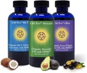 All-Natural Edible Oils, 4oz Sampler Set with Pure C60 ESS60, Immune Support and Joint Support Supplement with Olive Oil, Avocado Oil & MCT קוקוס שמן, סט של 3, 4 oz