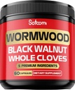 Satoomi 5 i 1 Wormwood Capsules Supplement - Utdragen från Black Walnut, Whole Cloves, Turmeric och Berberine HCl - Immune System & Digestion Health - 60 kapslar