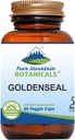 Pure Mountain Botanicals Goldenseal Capsules - Kosher Vegan Caps med 250mg Organic Goldenseal Root Supplement