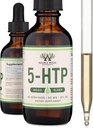 5HTP flytende dråper - mer absorberbar og effektiv enn 5 HTP kapsler (60 serveringer på 50mg 99%+ 5-HTP) Serotonin Supplement for humør, søvn og avslapping ved dobbel tre