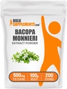 BulkSupplements.com Bacopaエキスパウダー - Bacopa Monnieriサプリメント、ハーブサプリメント - ビーガン&グルテンフリー、給餌ごとに500mg、100g(3.5オンス)(パッケージ1)