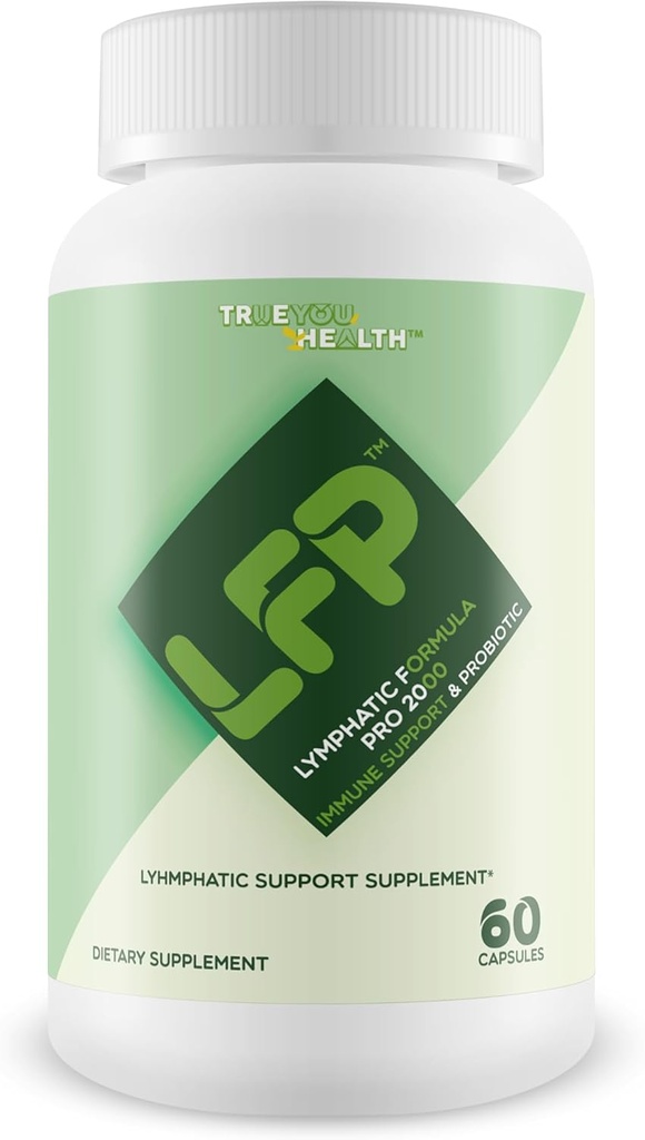 LFP - Lymfatická formula Pro 2000 Immune Support & Probiotic - Lymfatická podpora doplnok na podporu zdravého imunitného systému & Lymfatická funkcia - Pomoc imunitná odpoveď, zdravie vnútorností a celkové zdravie