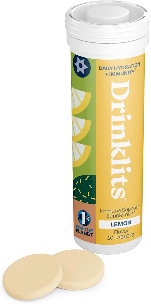 Drinklits Lemon Daily Immune Dukung Tablet 124; 0g Sugar