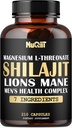 Magneesium koos Lions Mane'i, Shilajit kapslite ja meeste tervisekompleksiga nagu Ashwagandha, Maca Root & More - 210 kapslit
