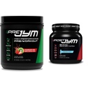 JYM Supplement Science PRE JYM 30 Servings - Strawberry Kiwi & Post-Workout with BCAA's, Glutamine, Creatine HCL, Beta-Alanine and More, Blue Arctic Freeze, 30 Servings, 22 Oz