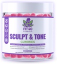 Scorpt & Tone Gumies for Women 40 + Women 124; Creatine, Magnézium, Tart Cherry & Sea Moss