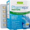 Igennus Pharmepa Restore, Pura EPA 1000mg, Omega 3 rTG Fish Oil, IFOS Certified, Alta Absorción, 90% Concentración Triple Fuerza, Salvaje &amp; Sostenible, Lemon Flavor, 1-Month Supply, 60 Softgels