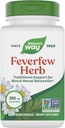 Naturens Way Feverfew Herb, traditionellt stöd för blodkärlsavkoppling*, 380 mg per servering, icke-GMO-projekt verifierat, 100 Vegan Feverfew Capsules (Packaging May Vary)