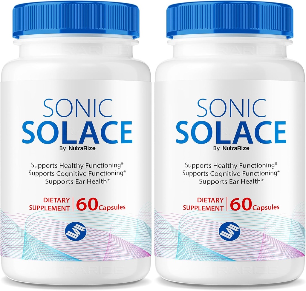 (2 paquets) Solace Solnic - Fórmula avançada per mantenir la salut, la Solace oficial Sonic per a Orellar, tot el suport natural per a l'En general Bé- Being, SonicSolace Review (120 Capsules)