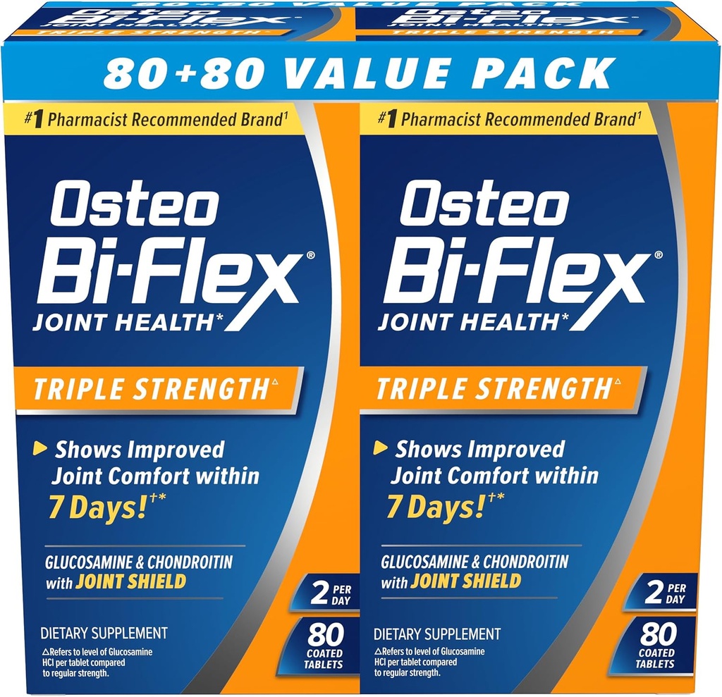 Osteo Bi-Flex Kolmekordne tugevuse kaksik, 80 krahv, 2pack