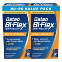 Osteo Bi-Flex Triple Strength Glucosamine Chondroitin Supplement, Improve Joint Function, Strength, Flexibility, Mobility 80 Coated Tablets, 2 Pack
