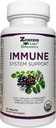Zenesis Labs Organic Immune Support Supplement Vitamin C, Moringa, Elderberry, Astragalus, Oregano, Ginger, Garlic (90 Tablets, 30 Day Supply)