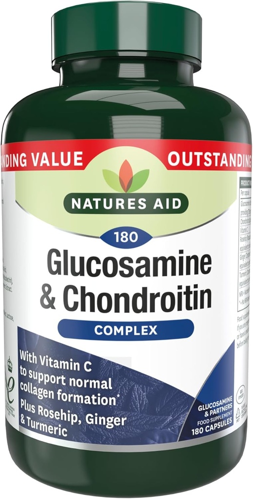 Glukozamina 500 mg & Chondroitin 100 mg Complex 180 Vcaps