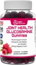 Гібридна добавка для здоров'я Nutraceuticals - Glucosamine Gummies з вітаміном E - Підтримка спільної мобільності та гнучкості добавки, Малина Flavor - 60 Gummies