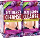Aplikovaná výživa 14- Day Acai Berry Cleanse - 56 Tablet, Balení po 2 - Váhové -Loss Support Flush + Mléko Thistle - 56 Celkem Service