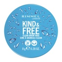 Rimmel London Kind & Free, Clear, Brow Wax, 易应用, 长拉控, 无火焰, 无残余, 抬眉, 0.28oz
