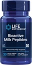 Life Extension Bioactive Milk Peptides, Healthy Mood Support, Sleep Addition, Relaxation, Milk пептиди, Casein decapeptide, Hormon-Free, Gluten-Free, Non-GMO, Vegetarian, 30 капсули