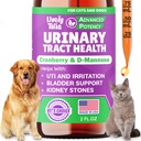 Natural Dog & Cat UTI Treatment with Cranberry & D-Mannose, Bladder, Kidney, Incontinence Support, Healthy Urinary Tract for Dogs, Best Cat Urinary Tract Infection Treatment, Easy-to-Use Drops, 2 oz
