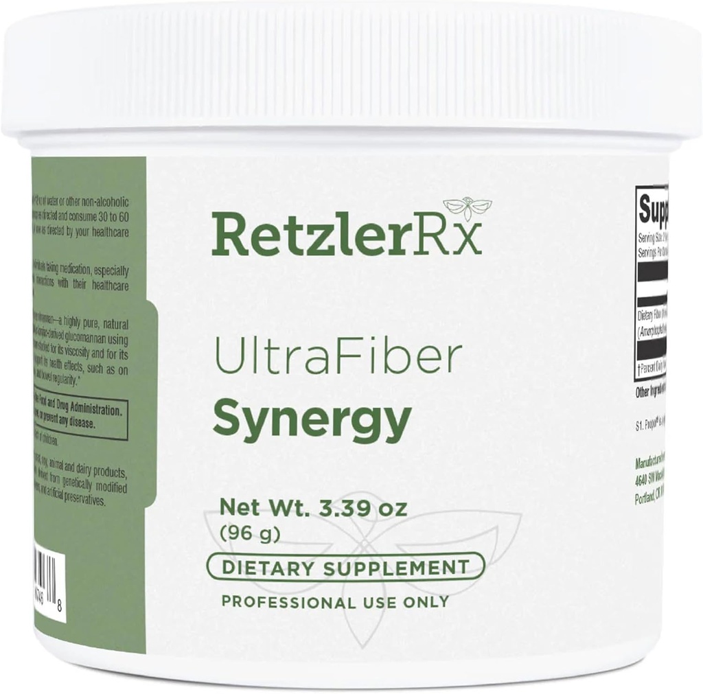 HormoneSynergy Ultra Fiber Lean Powder Supplement - Natural Soluble Propolmannan for Satiety & Digestive Health - Prebiotic Fiber for Bowel Regularity - Gluten-Free, Non-GMO Formula