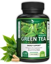 Potent Garden Green Tea Extract with EGCG Natural Energy, Mental Focus, Immune Support, Antioxidant and Healthy Heart Formula, Non-GMO 120 Green Tea Extract Capsules