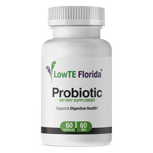LowTE Florida® Probiotic Supplement - 60 Capsules, 60mg, Probiotics for Digestive Health and Immune Support with Lactobacillus Acidophilus, Lactobacillus Rhamnosus & Bifidobacterium Longum