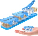 Extra nagy heti Pill Organizer - Vízálló 7- Day Pill Box, Hordozható Vitamin & Supplement Case, Easy to Open Design, Ideal for Travel a nd Daily Medication Management (kék)