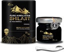 Shilajit Puro Himalaia Orgânico Shilajit Suplemento de resina - Ouro+ Grau com 85+ Trace Minerals com 75% de ácido fulvico, energia geral e suporte imunológico, Shilajit puro para homens e mulheres, 65g