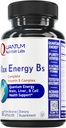 Quantum Nutrition Labs Max Energy Bs - Vitamin B kompleks, Metilirani B kompleks Vitamini z vitaminom B1, B6, B12, Tiamin, Folat in Biotin - 60 Vegetarijanske kapsule