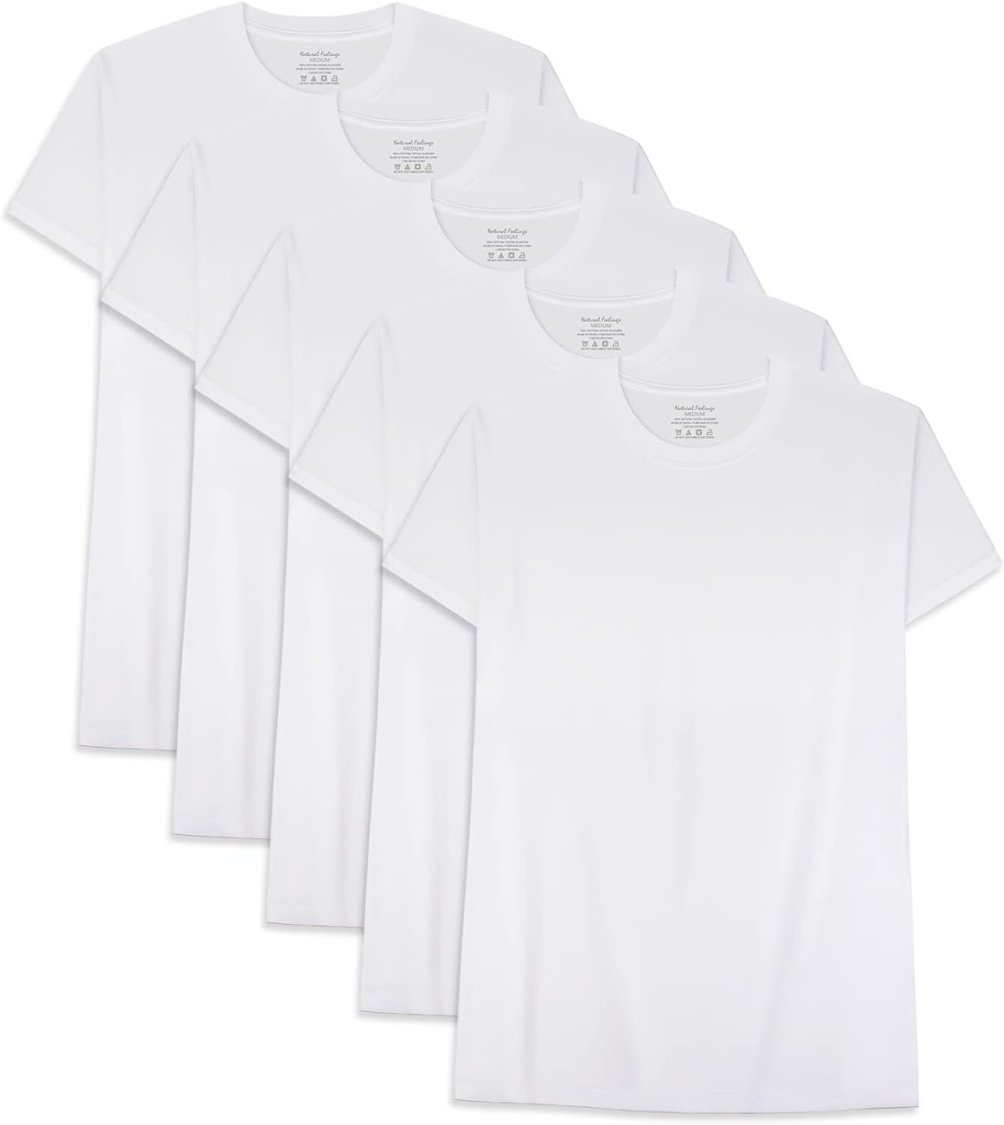 Sentimente naturale T-Shirts Mens Underss Cotton Mens Shirts Tricouri Casual Tricouri pentru bărbați Pack Crew & V Neck