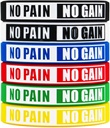 No Pain No Gain bracelets Motivational Bulk 영감 실리콘 피트니스 팔찌 스트레치 Unisex 스포츠 팔찌 대 청소년 남성 여성